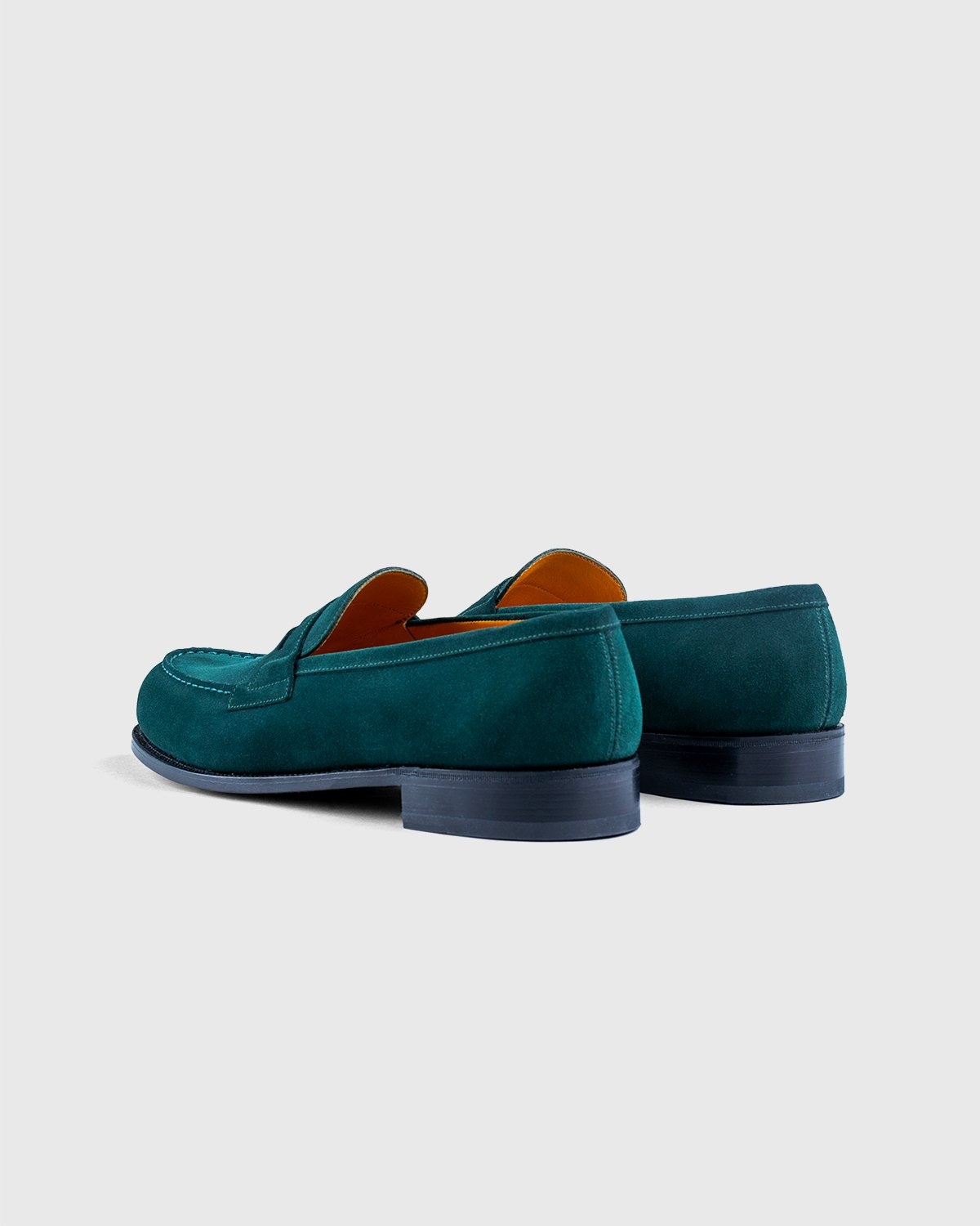 J.M. Weston x Highsnobiety – 180 'Penny' Loafer - Loafers - Green - Image 3