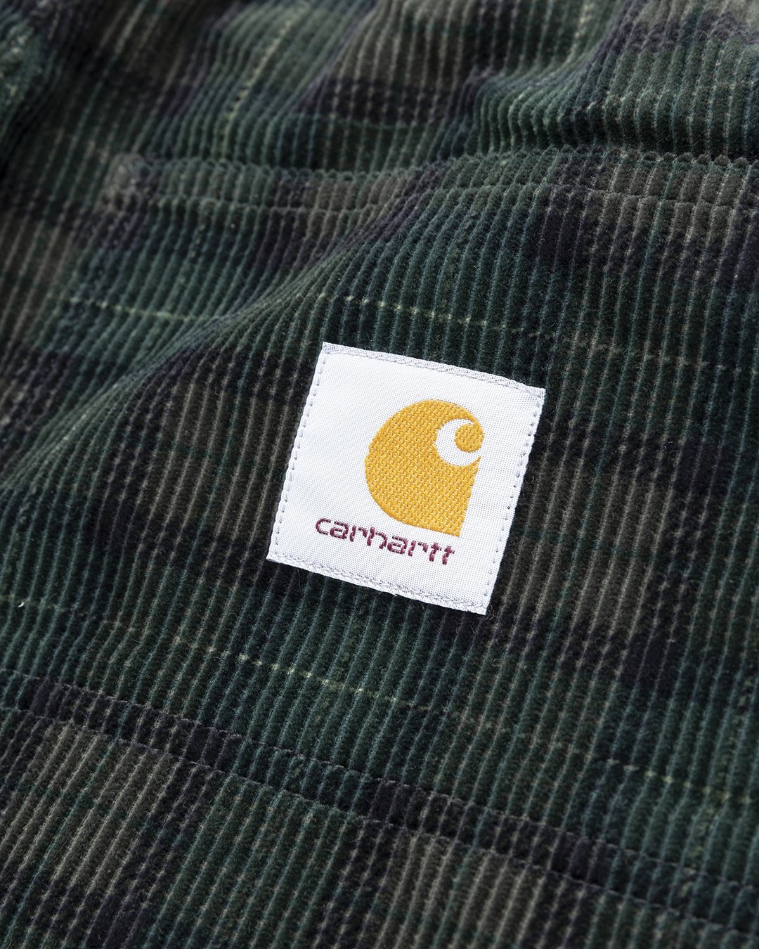 Carhartt WIP – Rinsed Plaid Flint Pant Grove - Pants - Green - Image 3