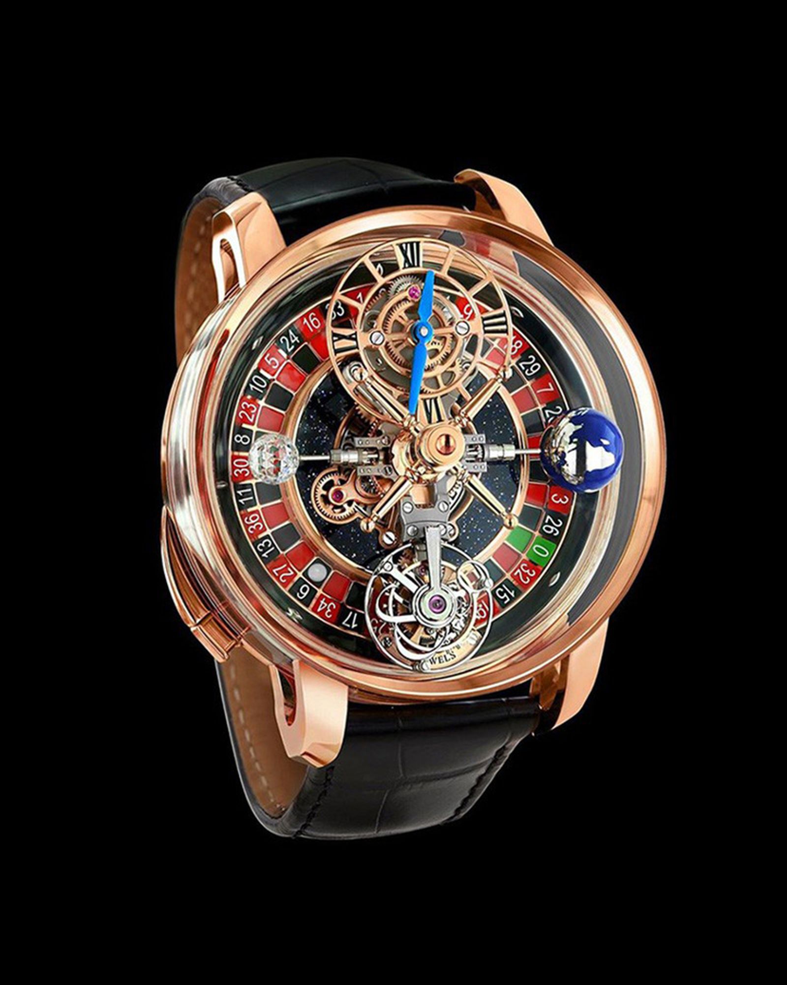 Jacob & Co. Astronomia Casino watch, with working roulette wheel.  $620,000.