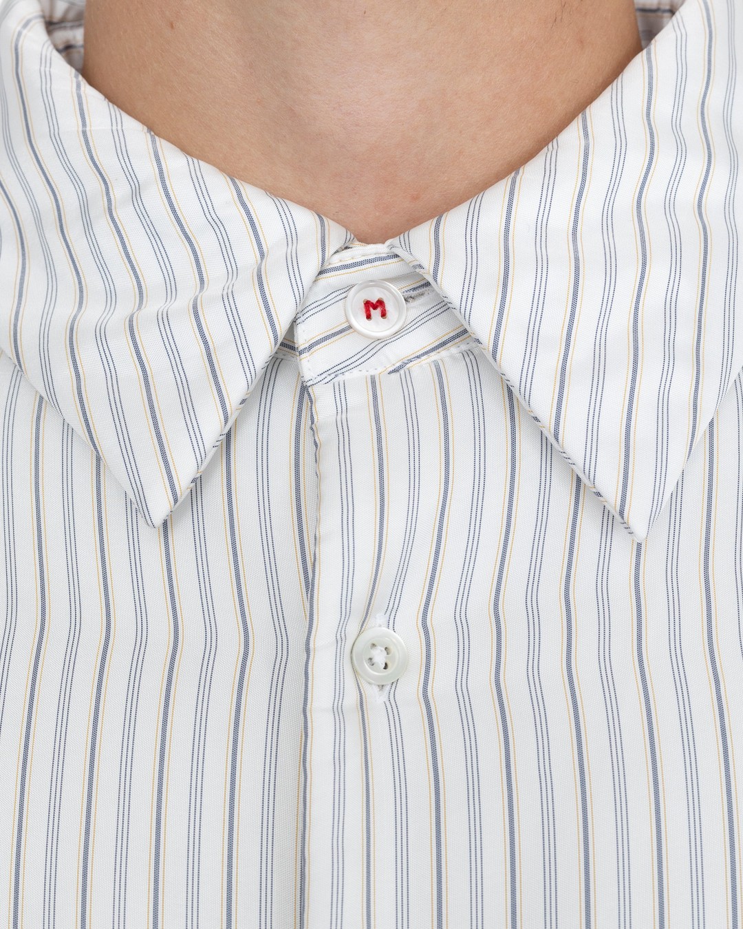 Maison Margiela – Padded Stripe Shirt Multi - Shirts - White - Image 7