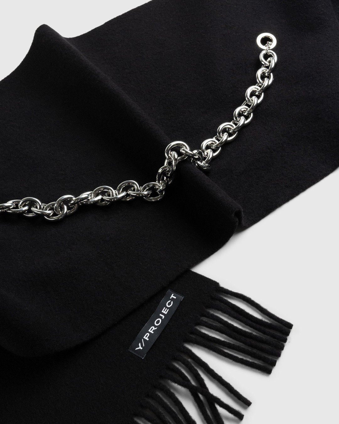 Y/Project – Chain Scarf Black/Silver - Scarves - Black - Image 5