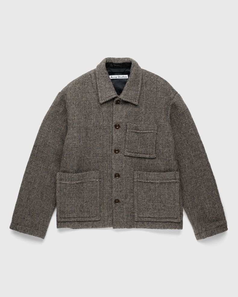 Herringbone Jacket Grey Melange