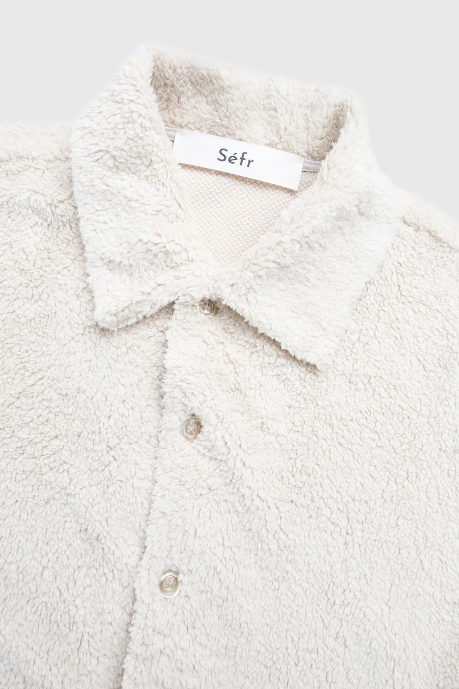Séfr – Sense Overshirt Polar White Fleece - Outerwear - White - Image 5