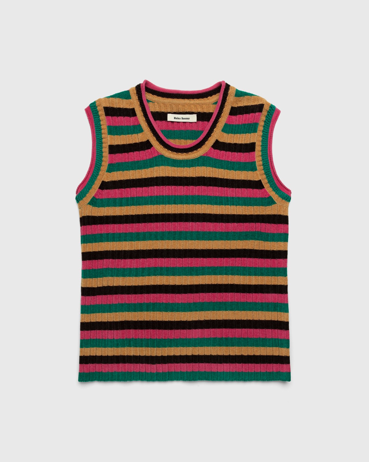 Wales Bonner – Swing Stripe Knit Vest Multi | Highsnobiety Shop