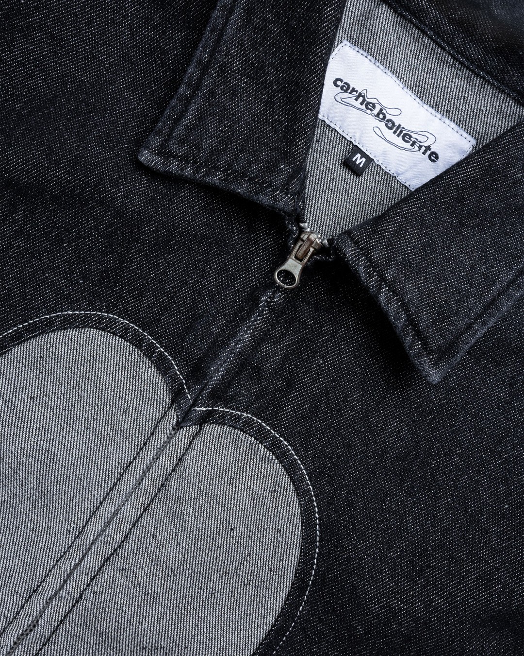 Carne Bollente – Heart Slice Jacket Washed Black - Outerwear - Black - Image 2