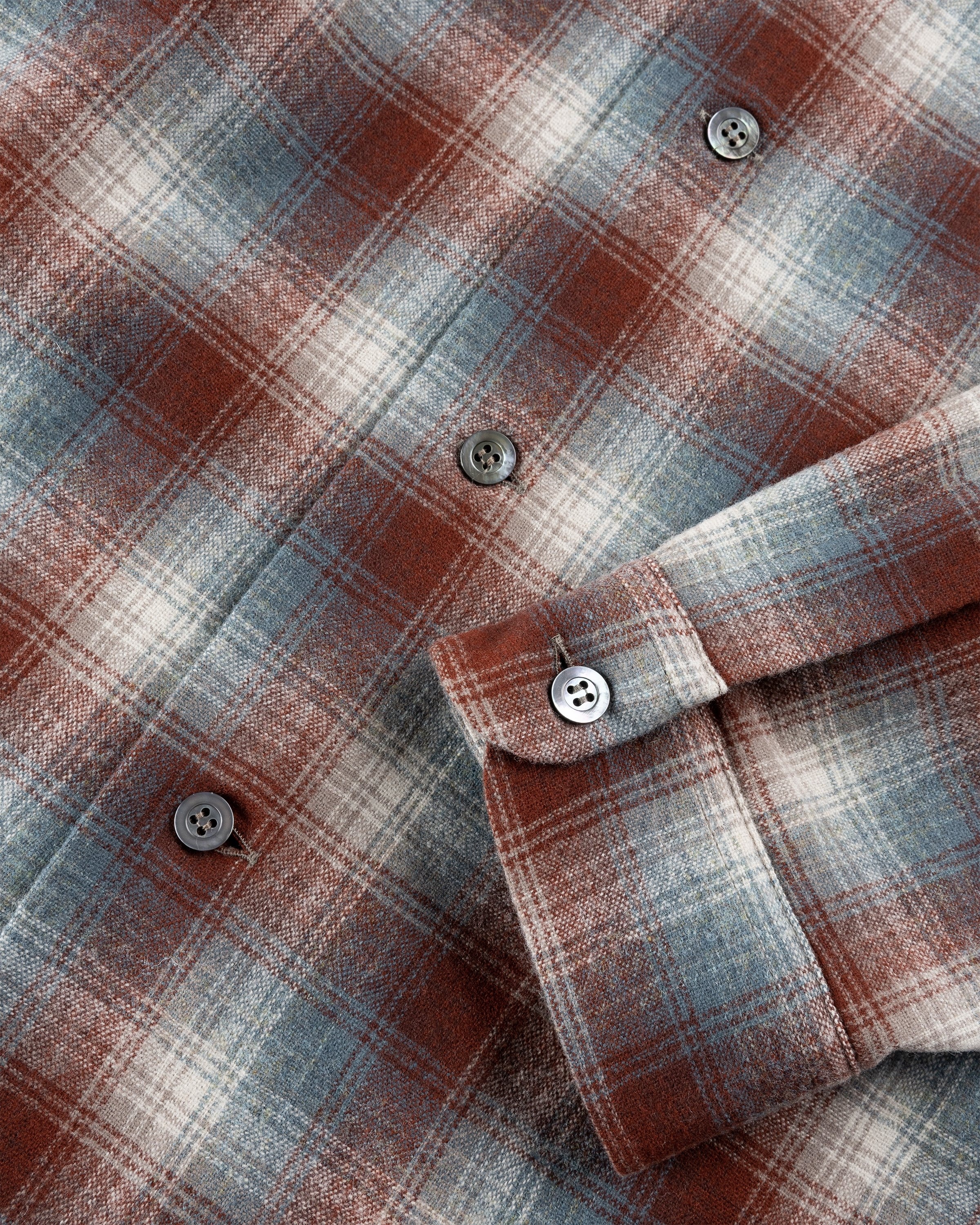 Maison Margiela – Oversized Check Wool Button-Down Shirt Multi - Shirts - Pink - Image 5