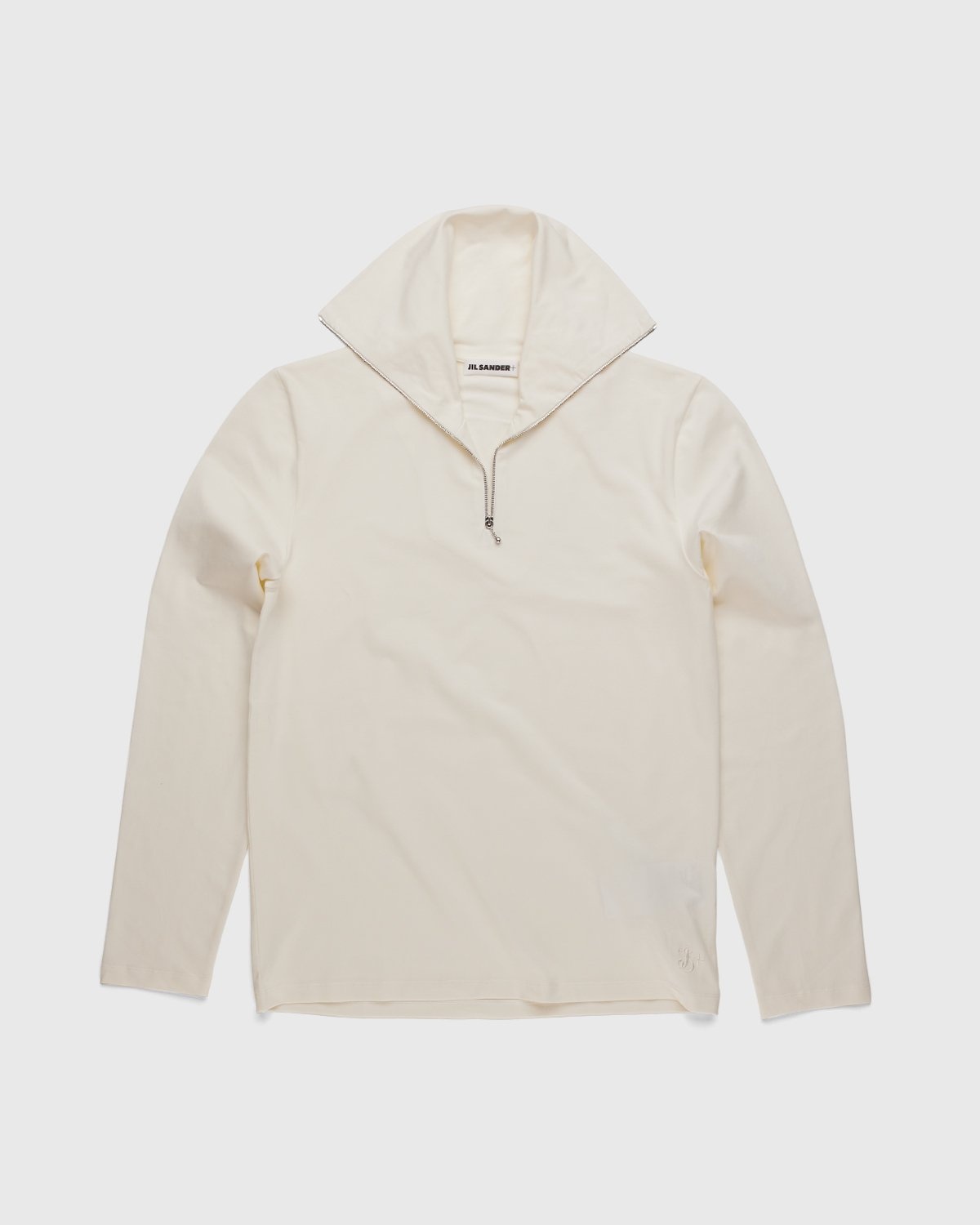 Jil Sander – Zip Turtleneck Natural - Sweats - Beige - Image 1