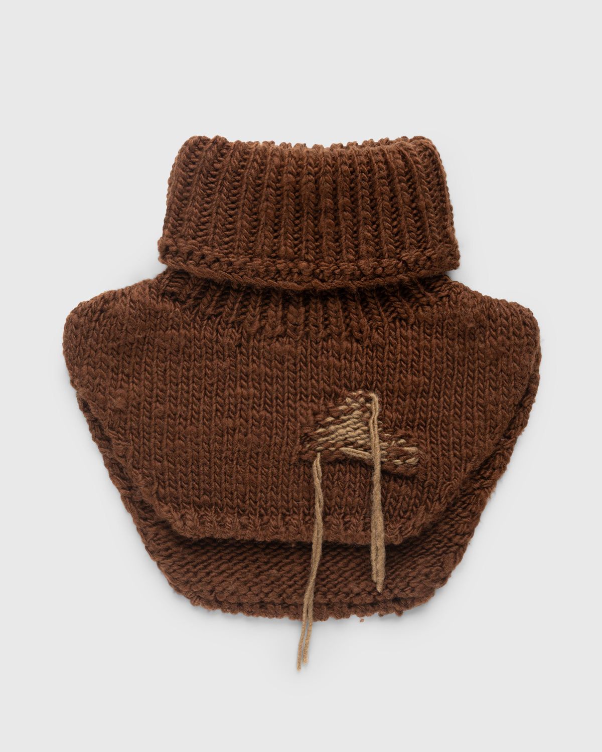 ROA – Wool Neck Gaiter Brown - Scarves - Brown - Image 1