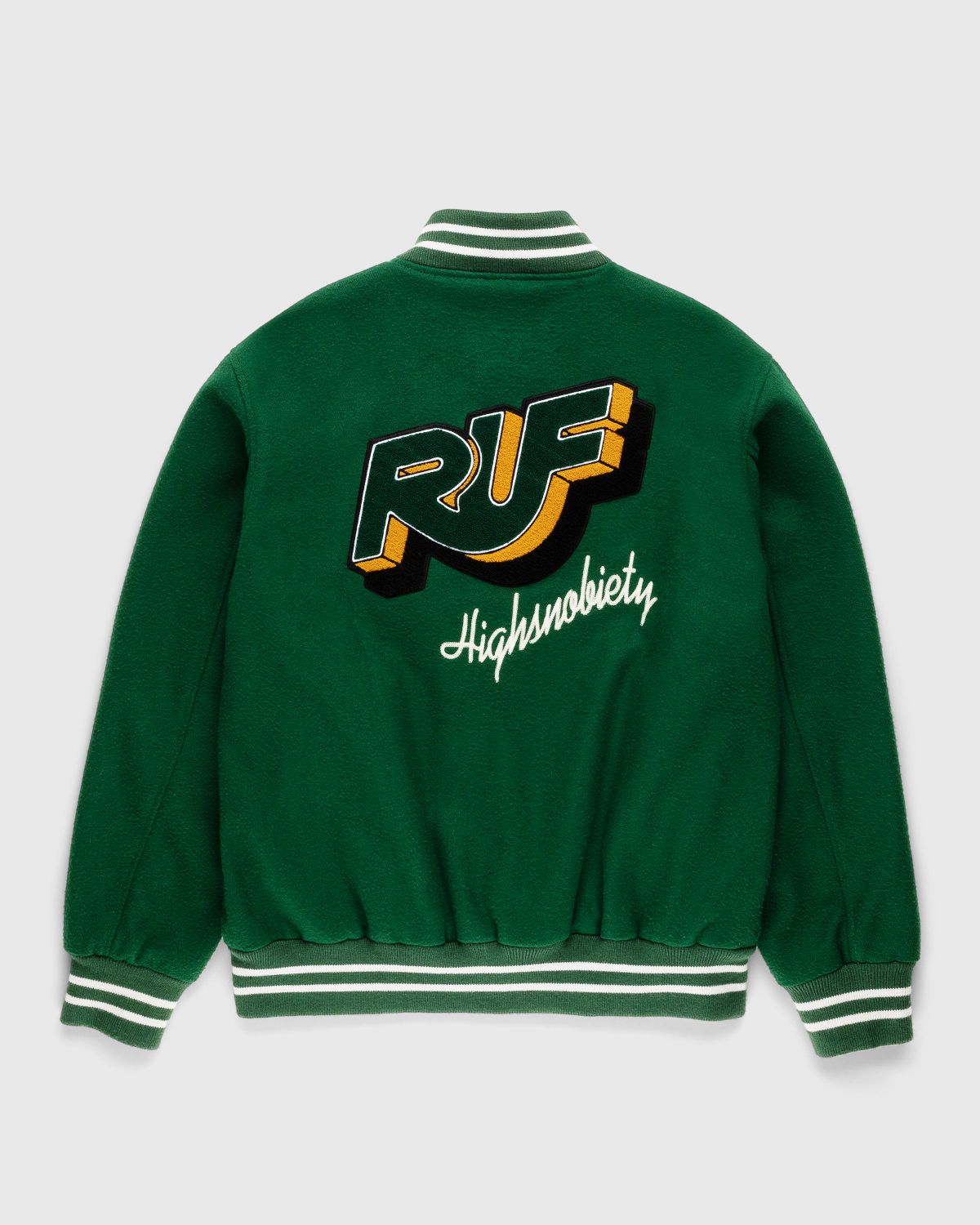 RUF x Highsnobiety – Varsity Jacket Green - Outerwear - Green - Image 2