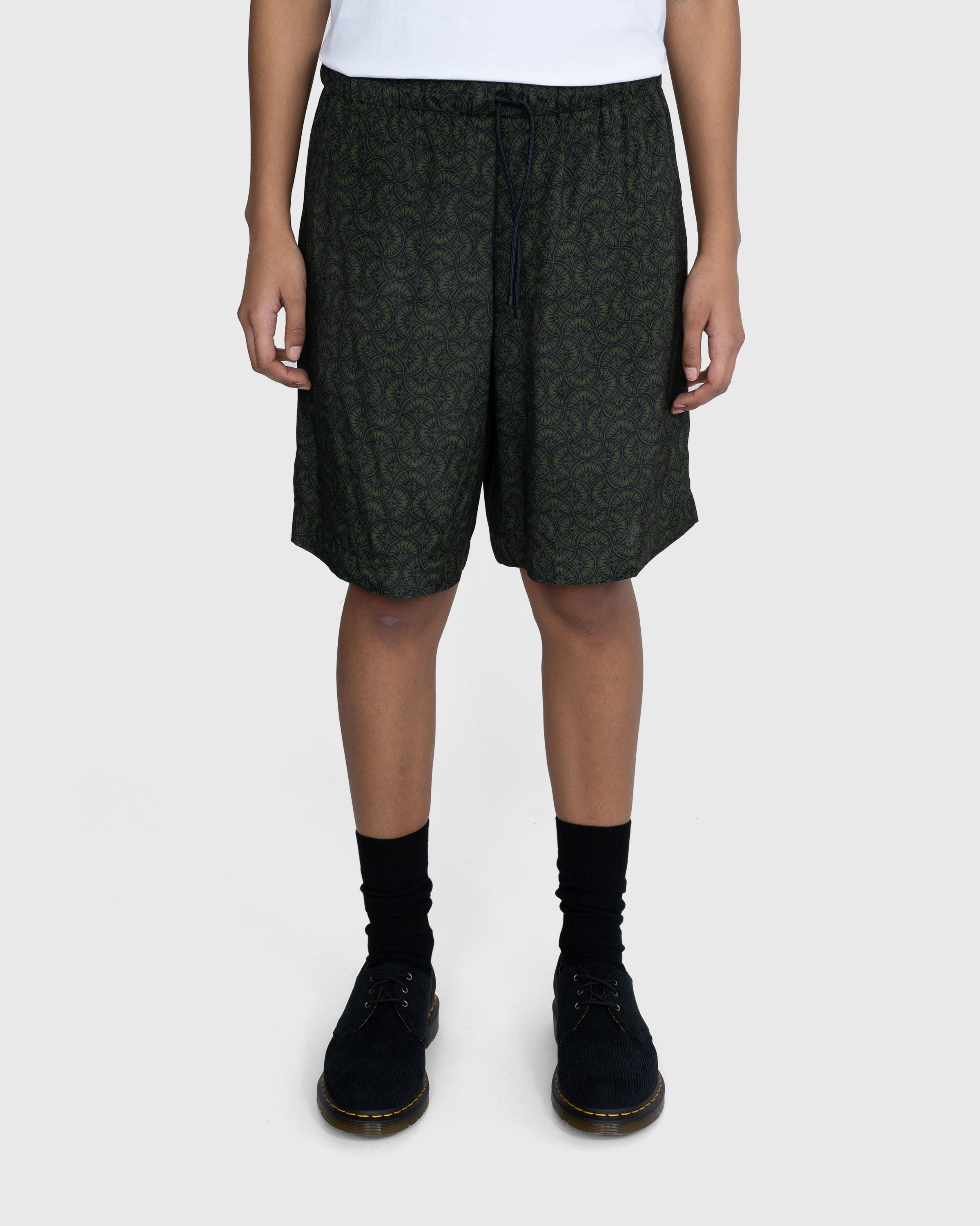 Dries van Noten – Piperi Shorts Bottle - Shorts - Green - Image 2