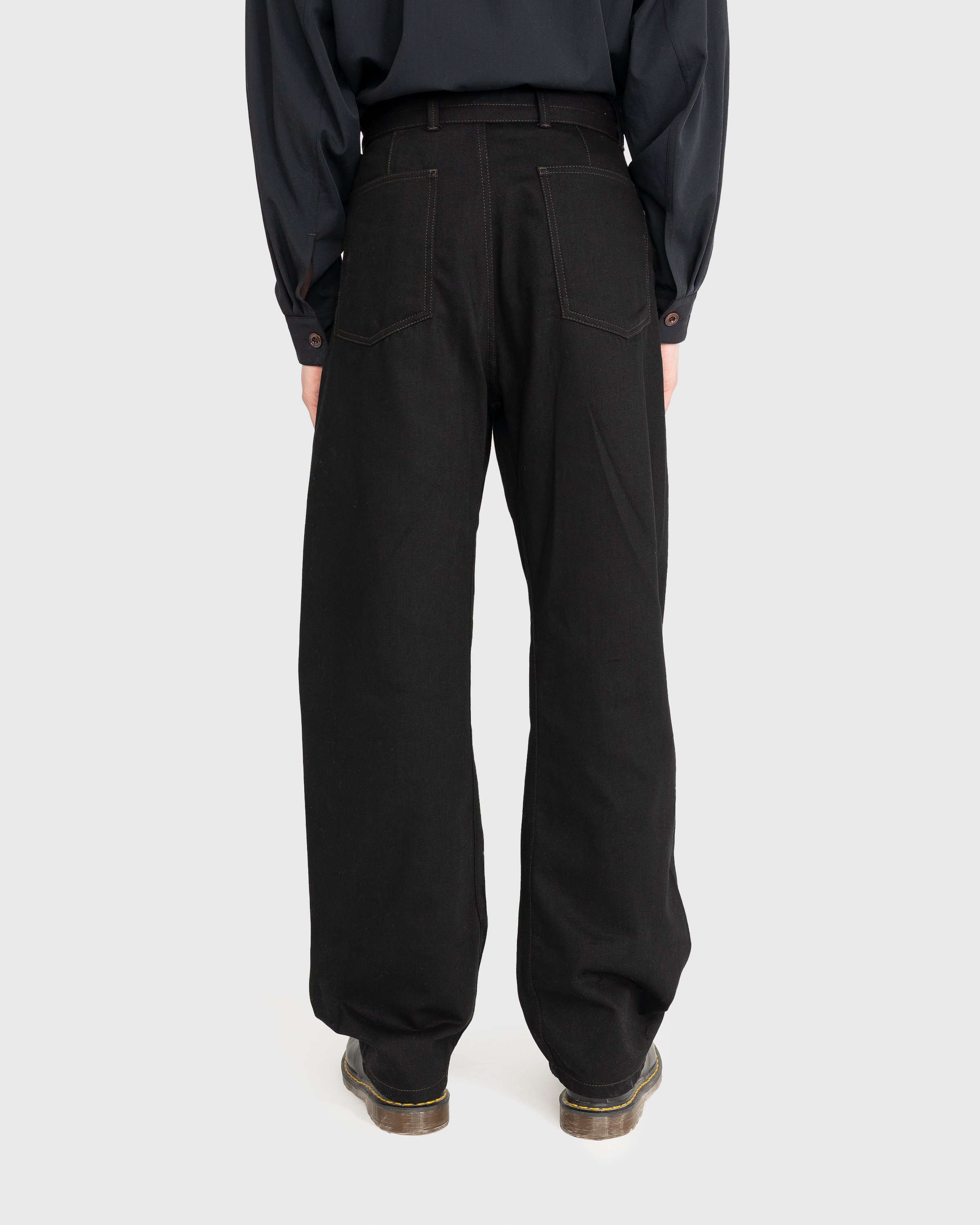 Lemaire – Twisted Belted Pants Black - Pants - Black - Image 3