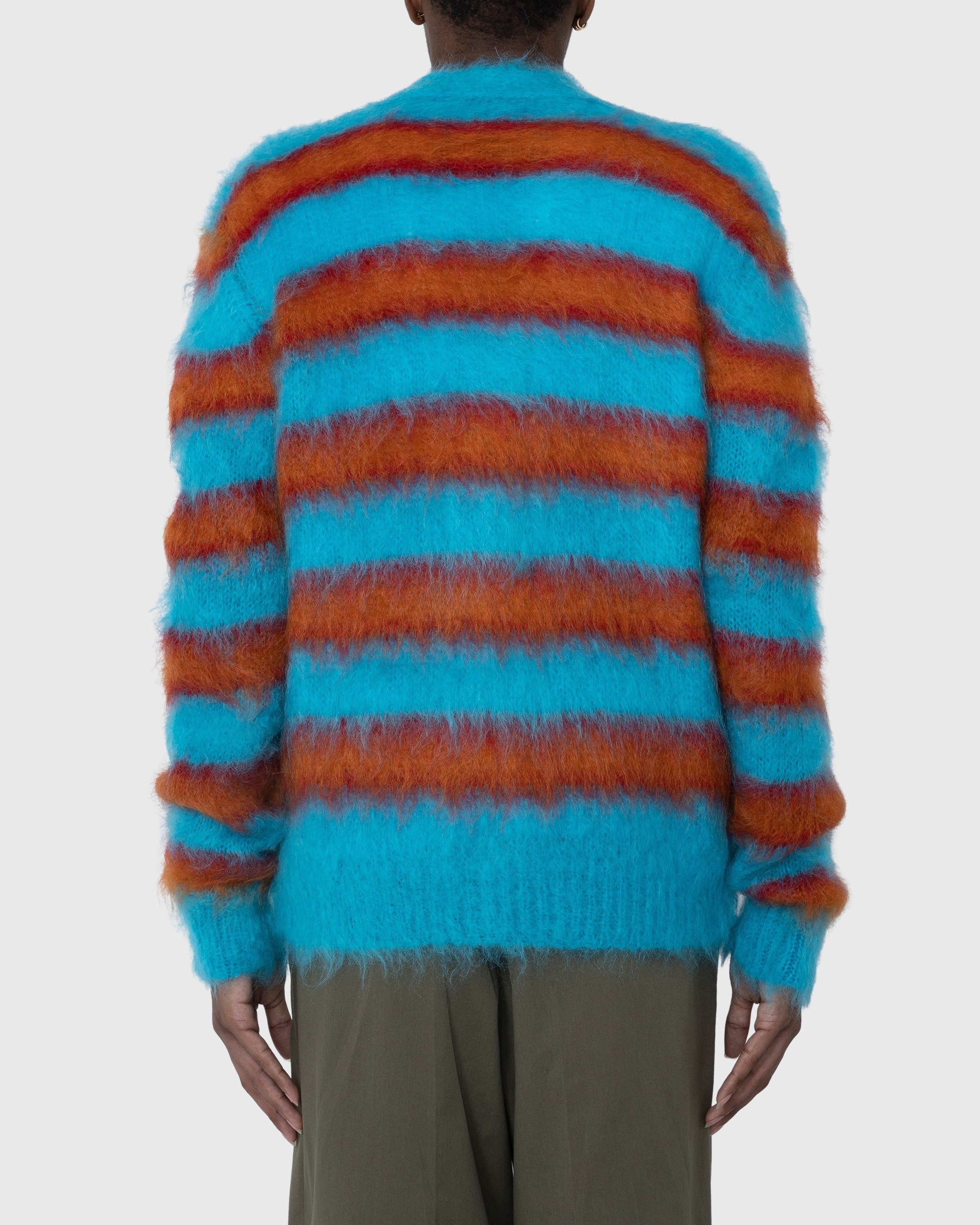 Marni – Striped Mohair Cardigan Multi - Knitwear - Multi - Image 4