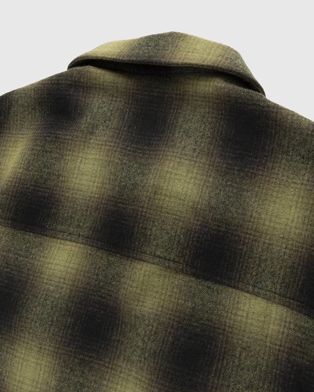 Highsnobiety – Plaid Zip Shirt Green Black - Shirts - Green - Image 4