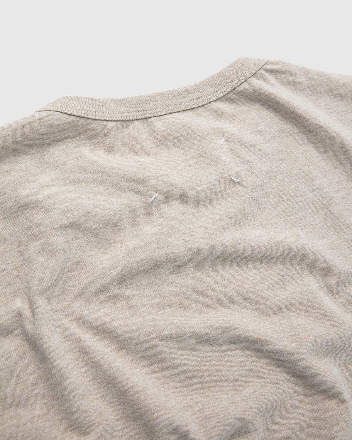 Maison Margiela – Logo T-Shirt Beige - Tops - Beige - Image 4