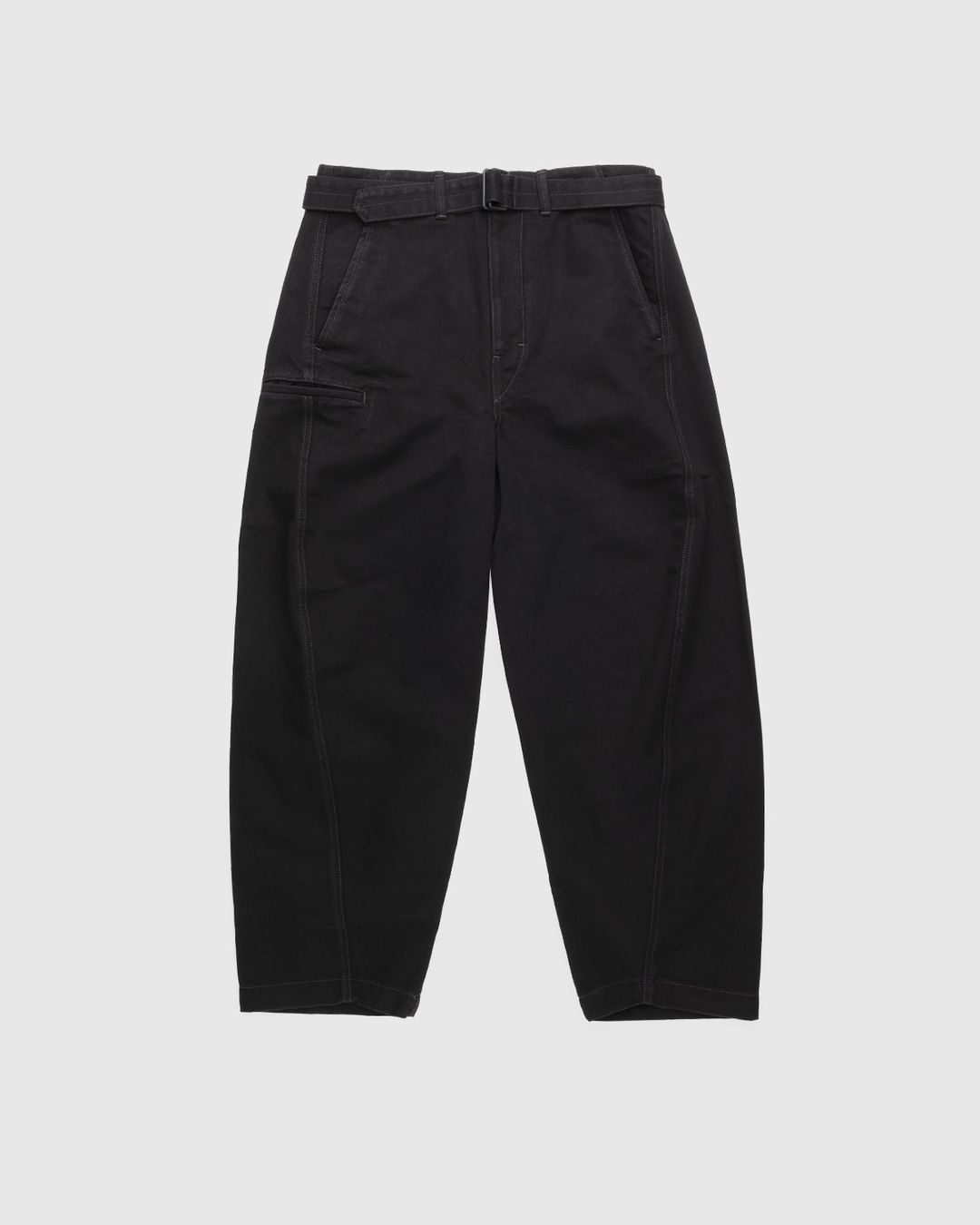 Lemaire – Rinsed Denim Twisted Pants Black | Highsnobiety Shop
