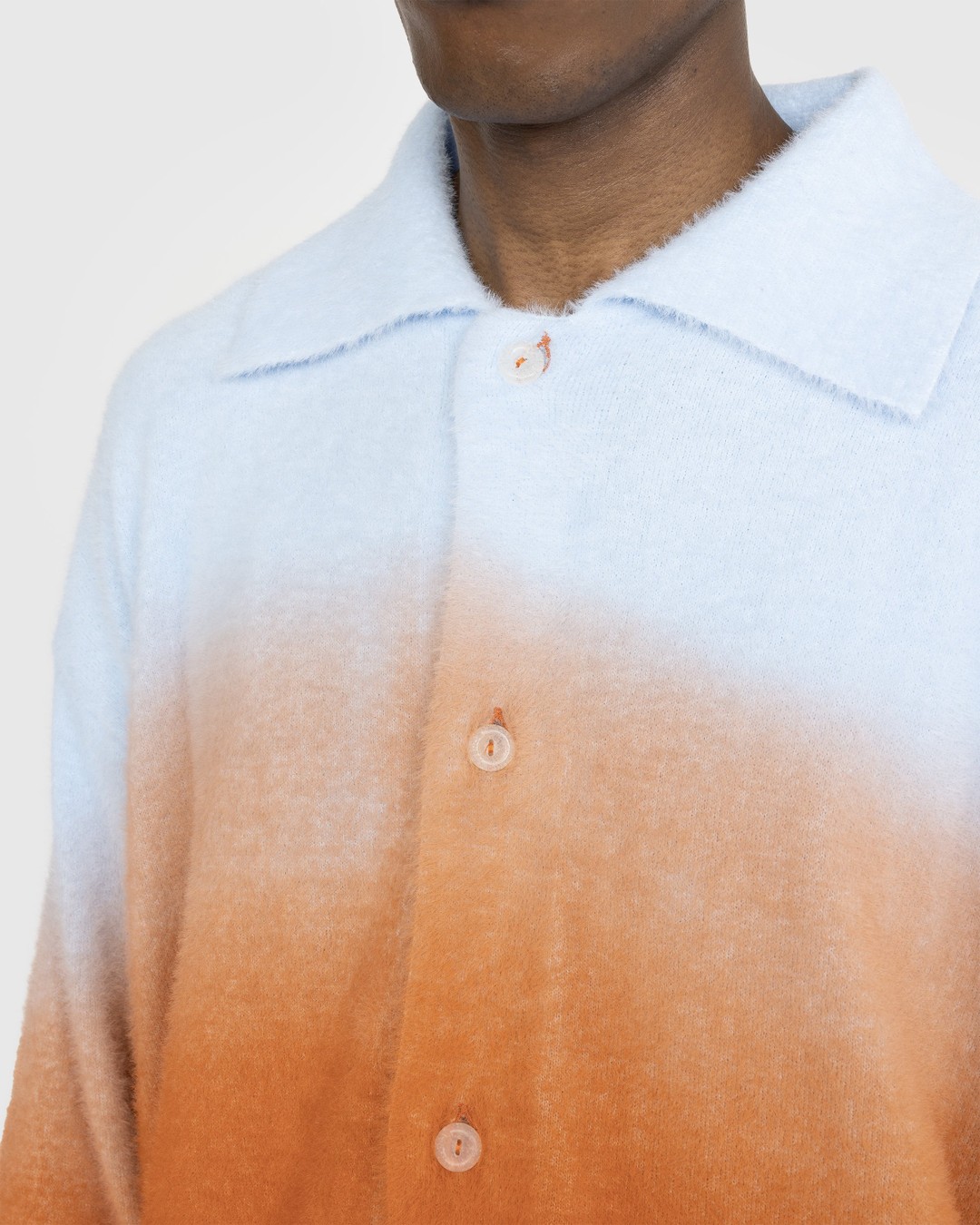 Bonsai – Knit Long-Sleeve Shirt Sunset - Shirts - Orange - Image 4