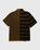 Kenzo – Striped Merino Wool Polo Dark Camel - Shirts - Brown - Image 2