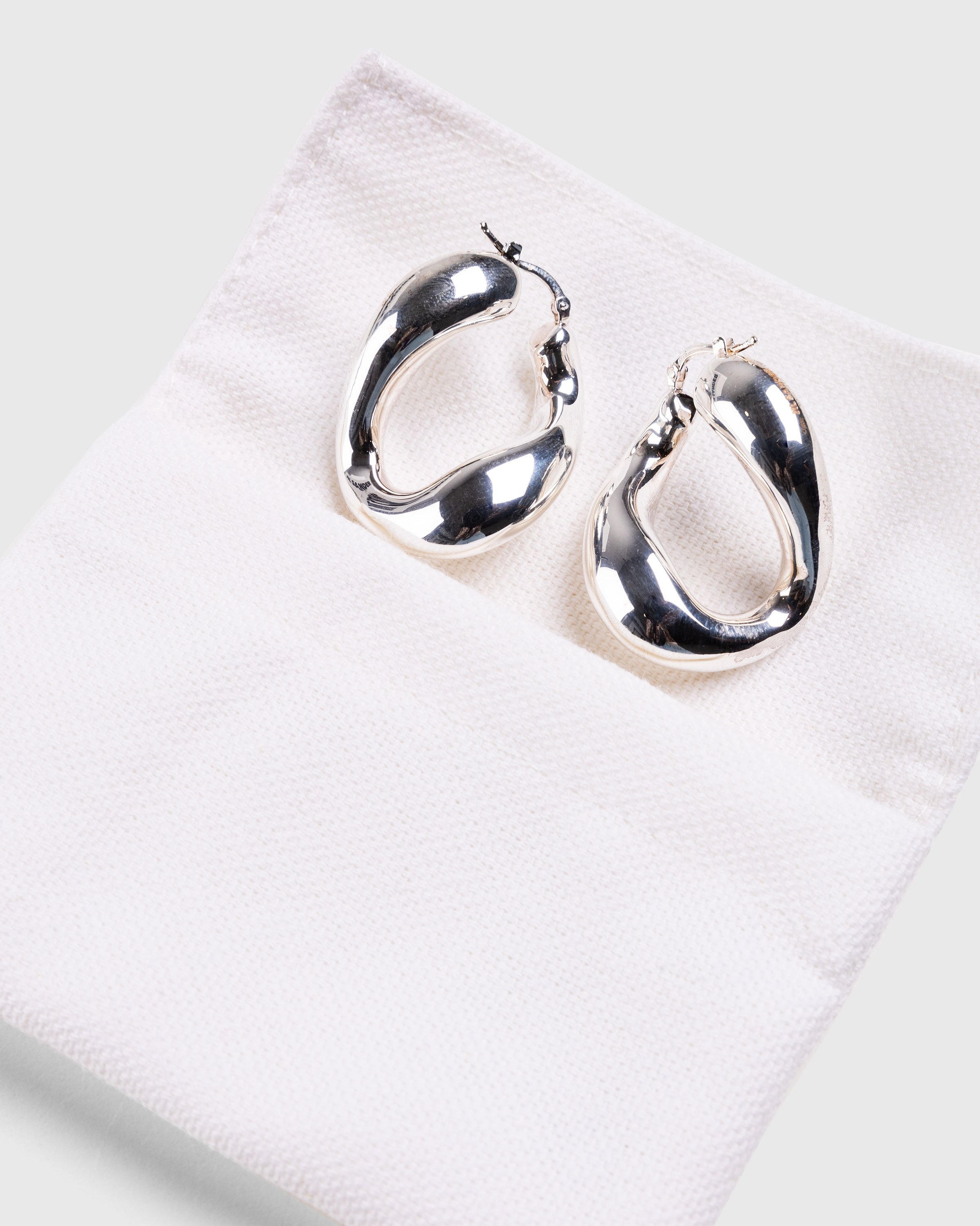 Jil Sander – Scented Chain Earrings Silver - Jewelry - Silver - Image 3