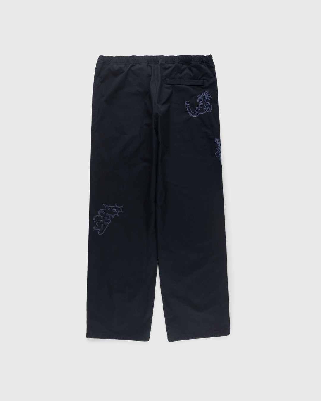 NTS x Highsnobiety – Brushed Nylon Trackpants Navy - Pants - Black - Image 2