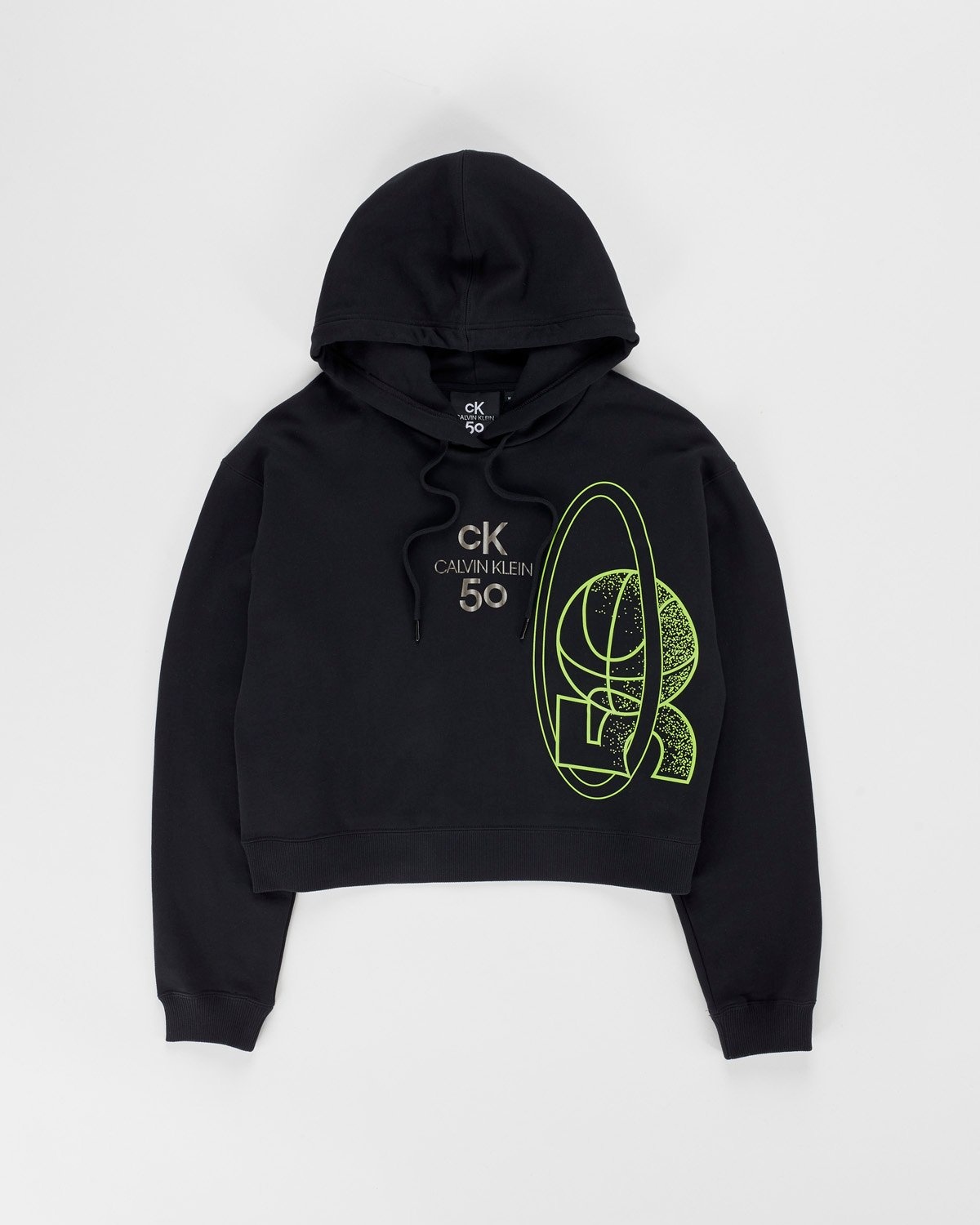Calvin Klein x Highsnobiety – CK50 Women's cropped Hoody - Sweats - Black - Image 1