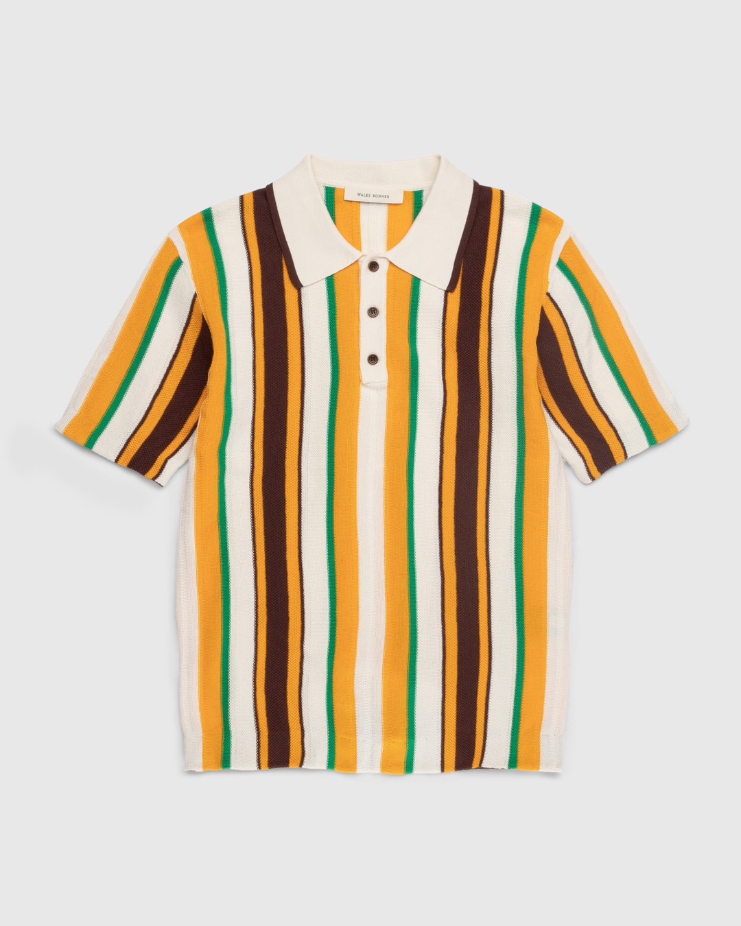 Wales Bonner – Optimist Polo Shirt Orange - Shirts - Orange - Image 1