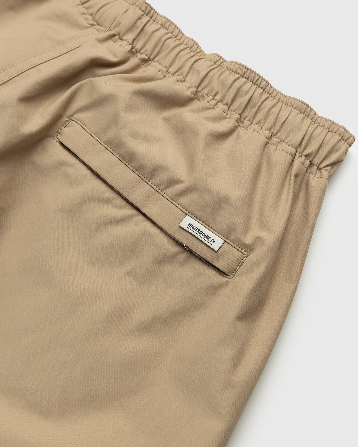Highsnobiety – Cotton Nylon Water Shorts Beige - Active Shorts - Beige - Image 3