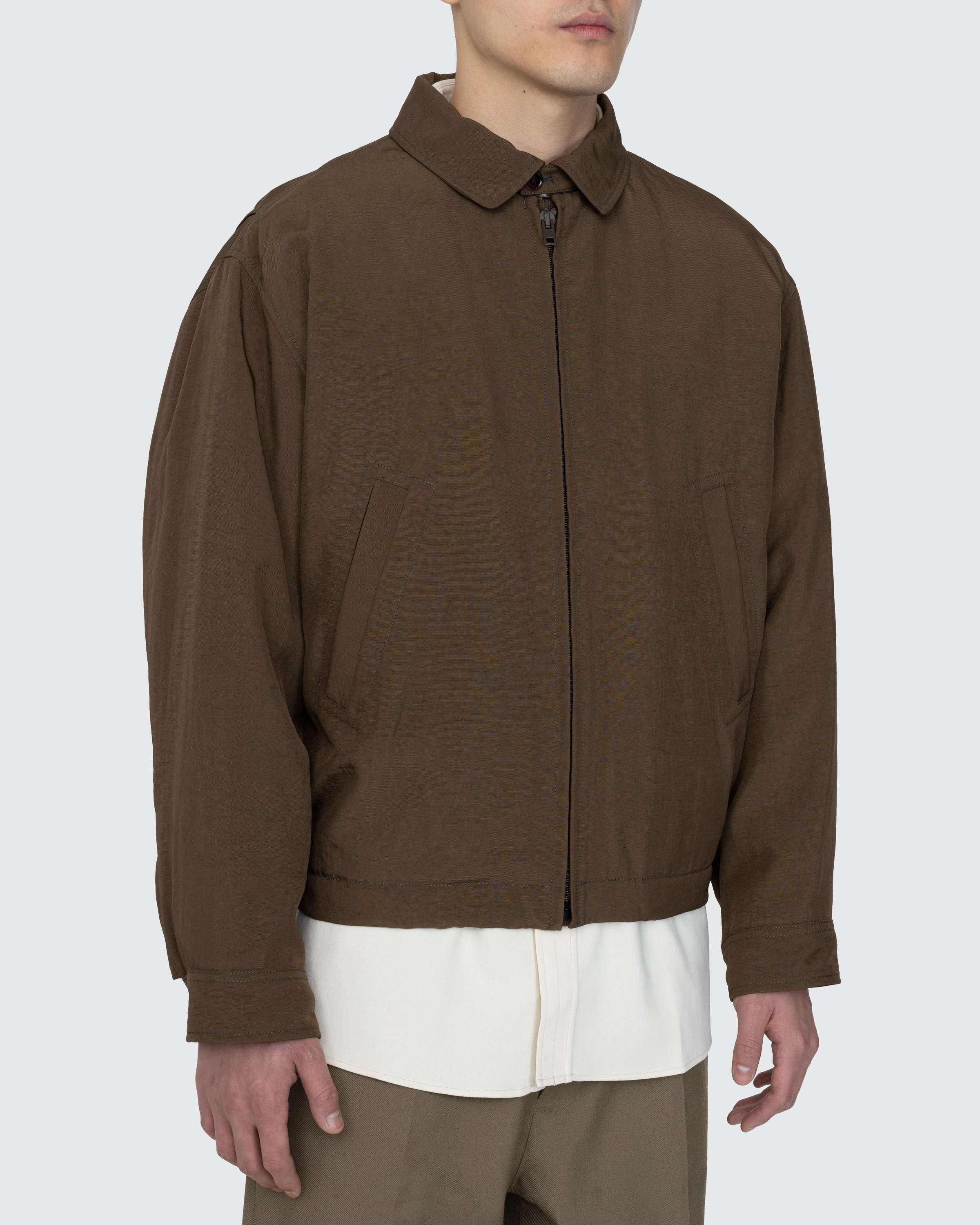 Lemaire – Water-Repellent Bomber Jacket Brown | Highsnobiety Shop