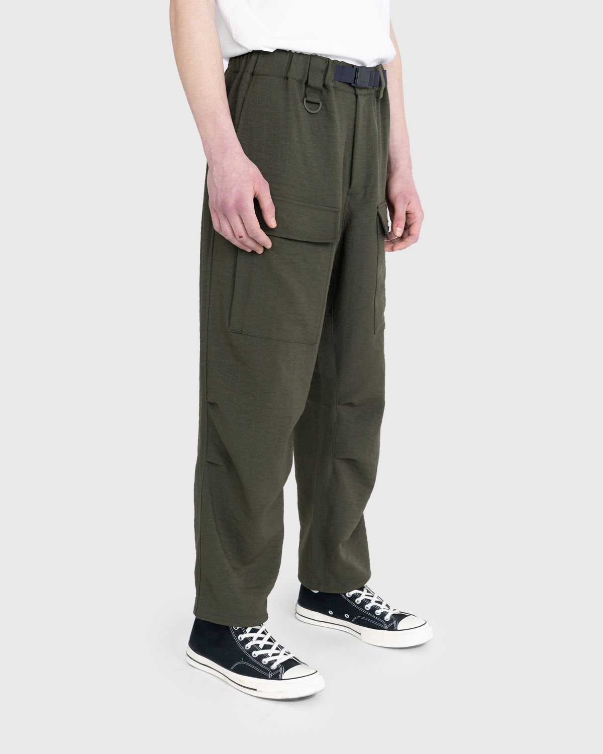Y-3 – CL SL Cargo Pants - Pants - Green - Image 4
