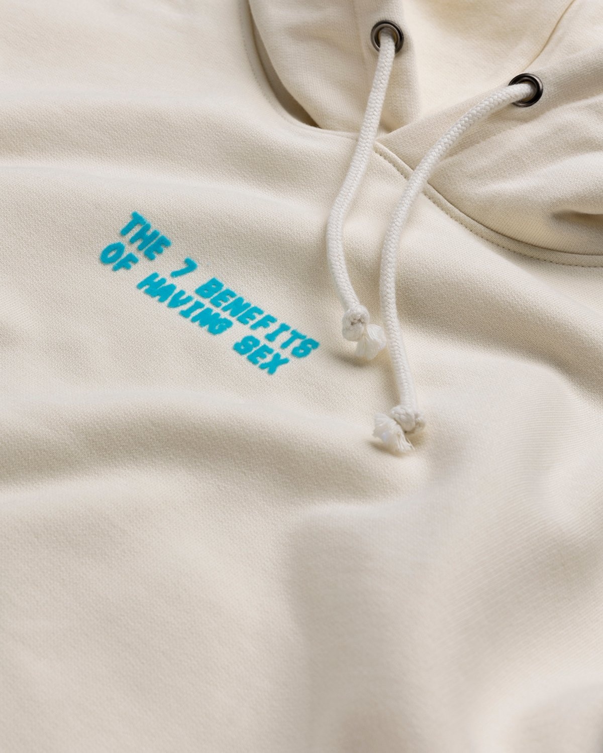 Carne Bollente – 7 Sex Benefits Hoodie Cream - Sweats - Beige - Image 3