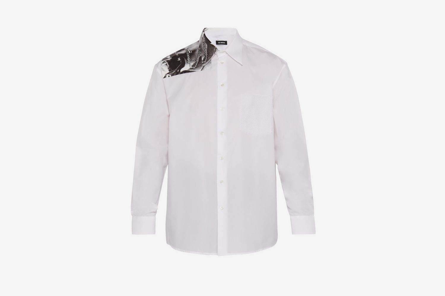 Photographic-print Cotton-poplin Shirt
