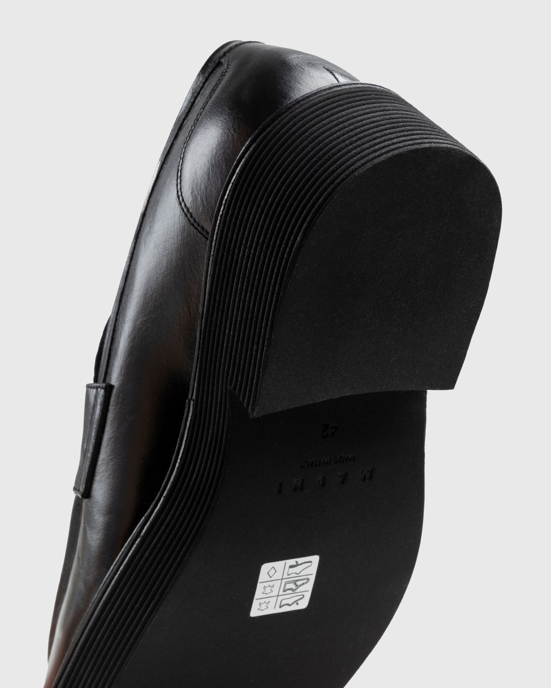 Marni – Shiny Leather Moccasin Black - Loafers - Black - Image 6