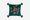 Snake Embroidered Velvet Pillow