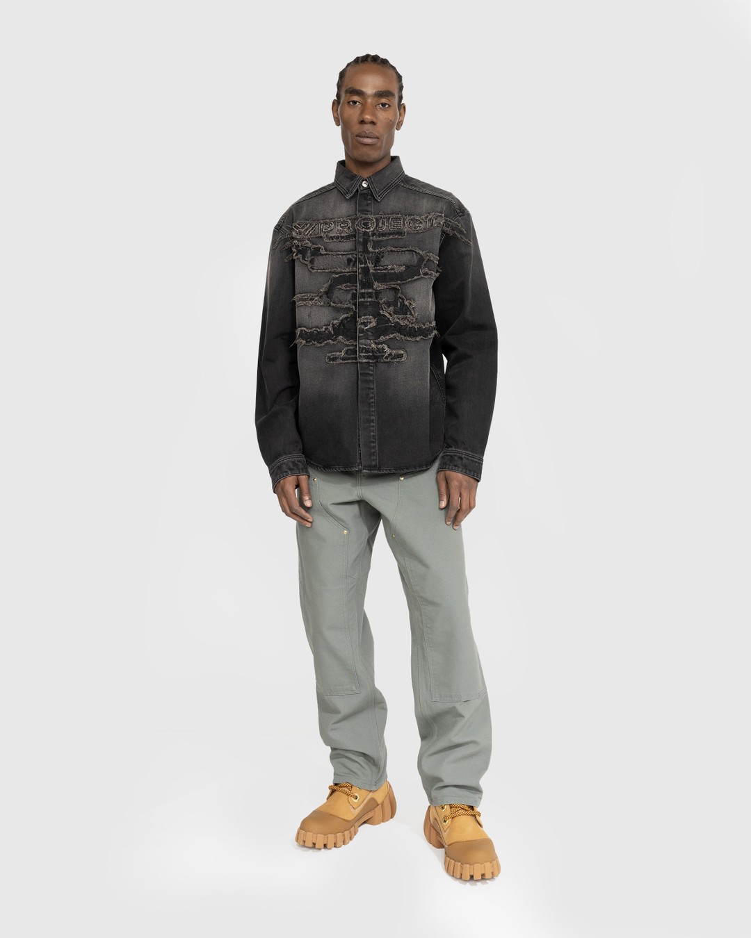 Y/Project – Paris' Best Patch Denim Shirt Black - Shirts - Black - Image 2
