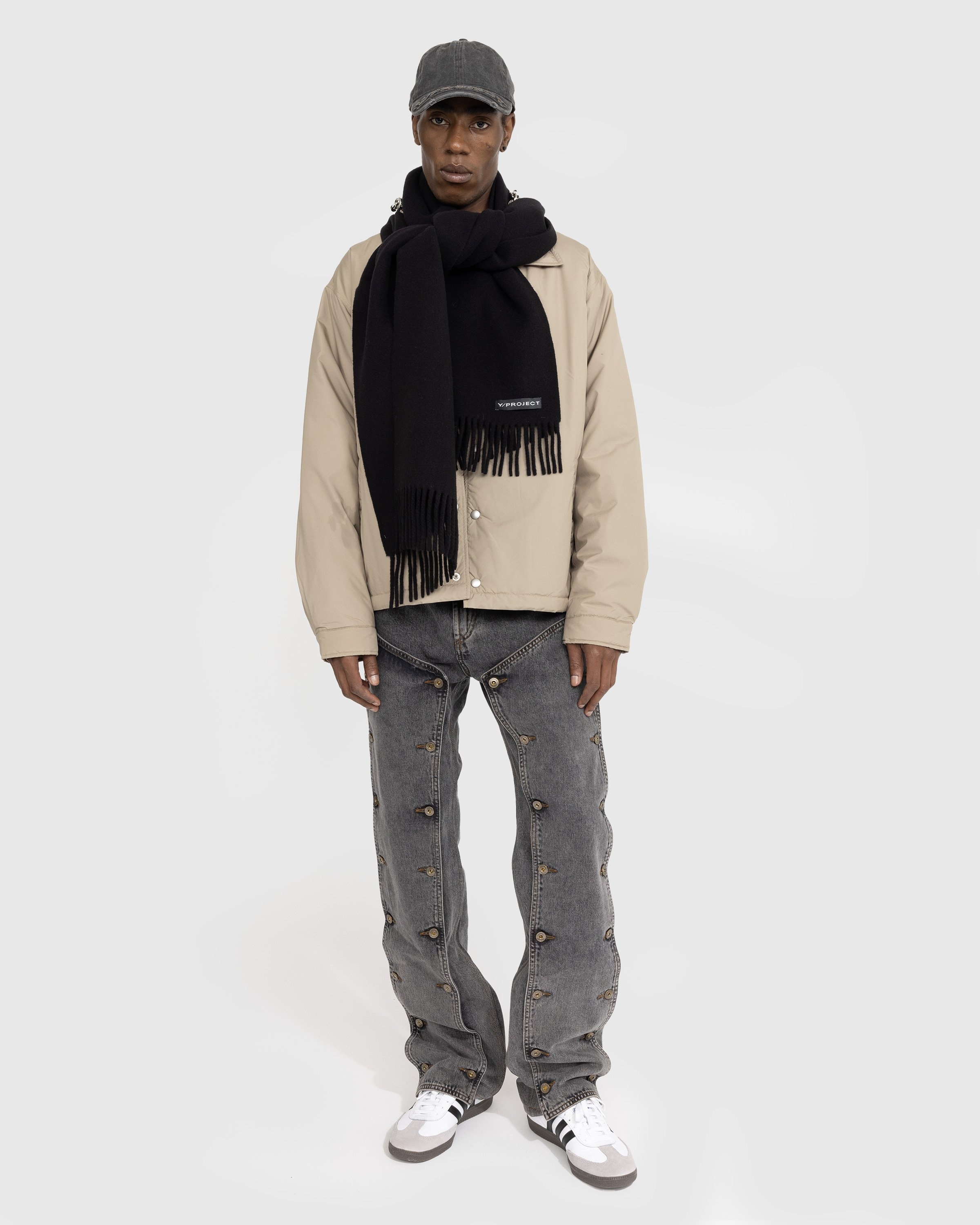 Y/Project – Evergreen Snap Off Jeans Vintage Black - Pants - Black - Image 2