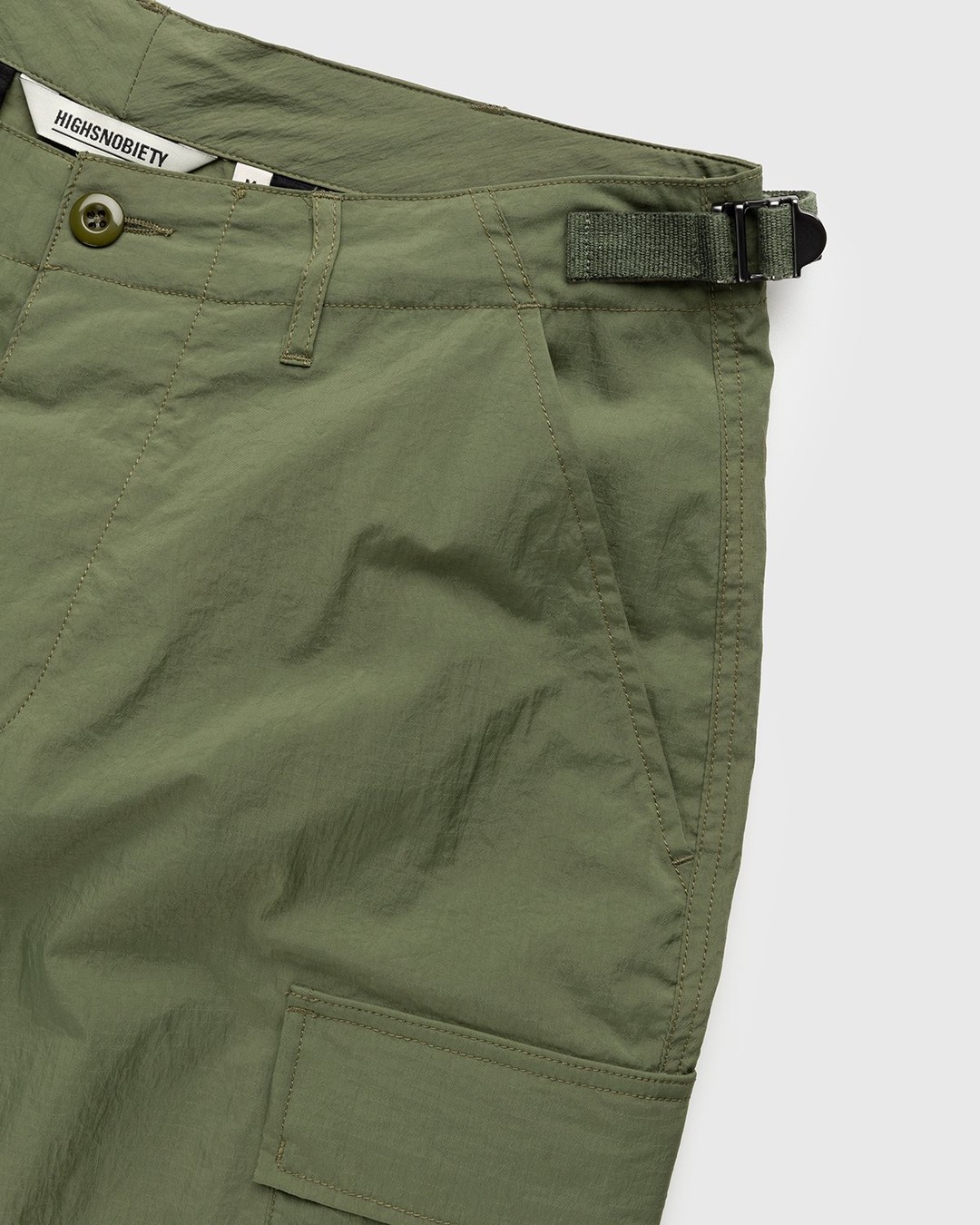Highsnobiety – Water-Resistant Ripstop Cargo Pants Khaki - Pants - Green - Image 5