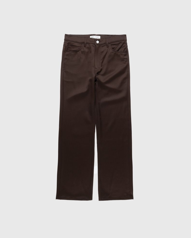 ‘70s Cut Wool Trouser Brown