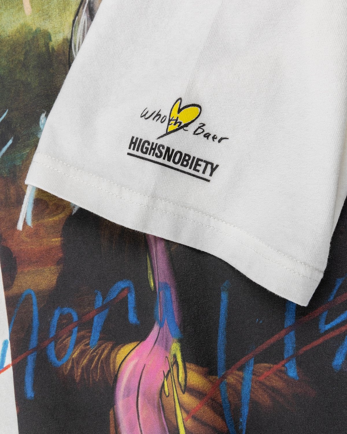 Simon Fujiwara x Highsnobiety – Mona Lisa T-Shirt White - T-shirts - White - Image 4