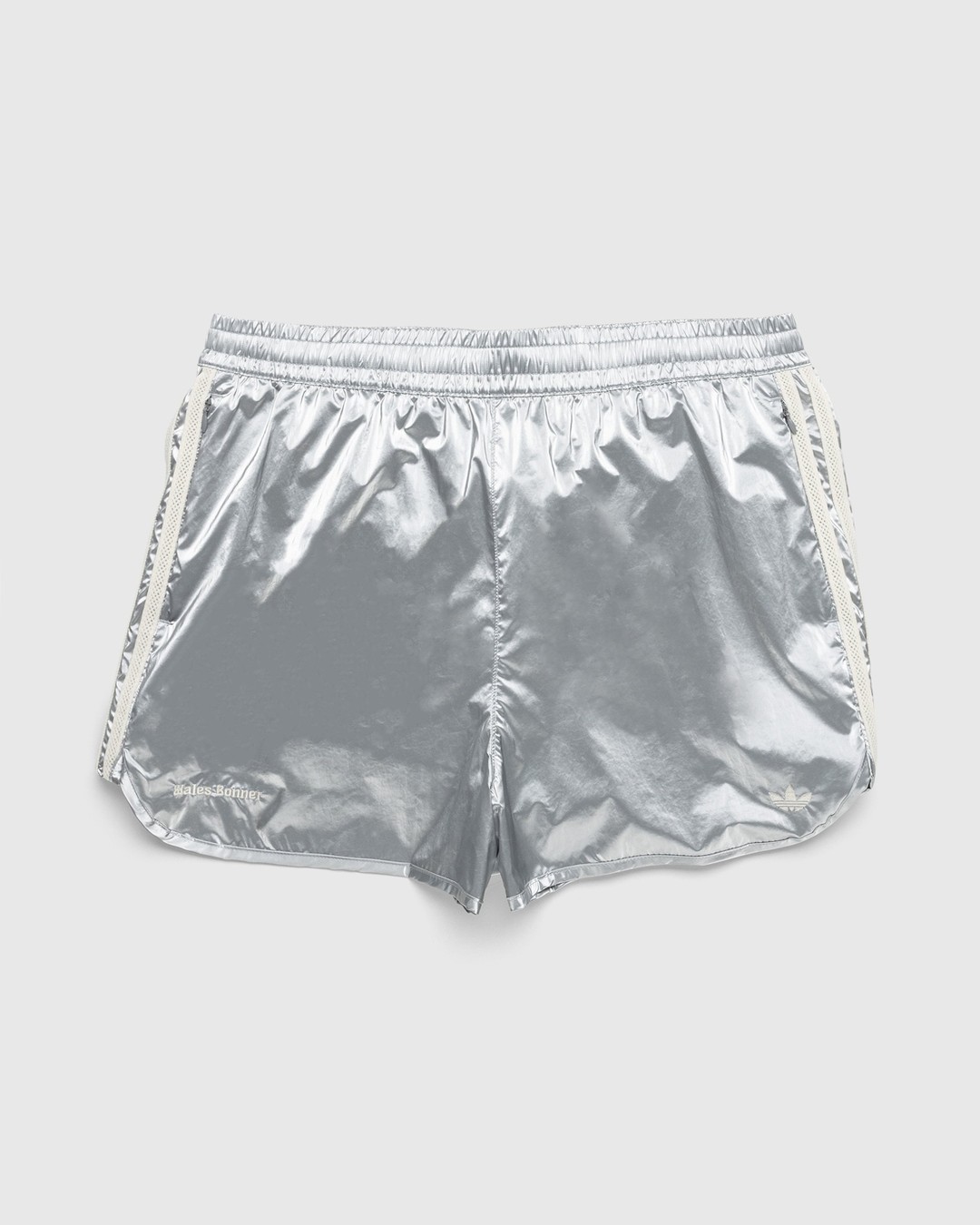 Adidas x Wales Bonner – Metallic Track Shorts Silver - Shorts - Silver - Image 1