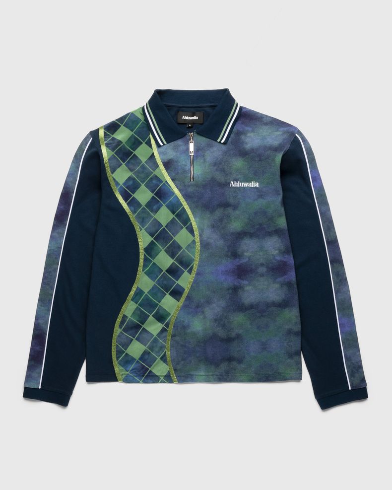 Shakti Long-Sleeve Polo Blue