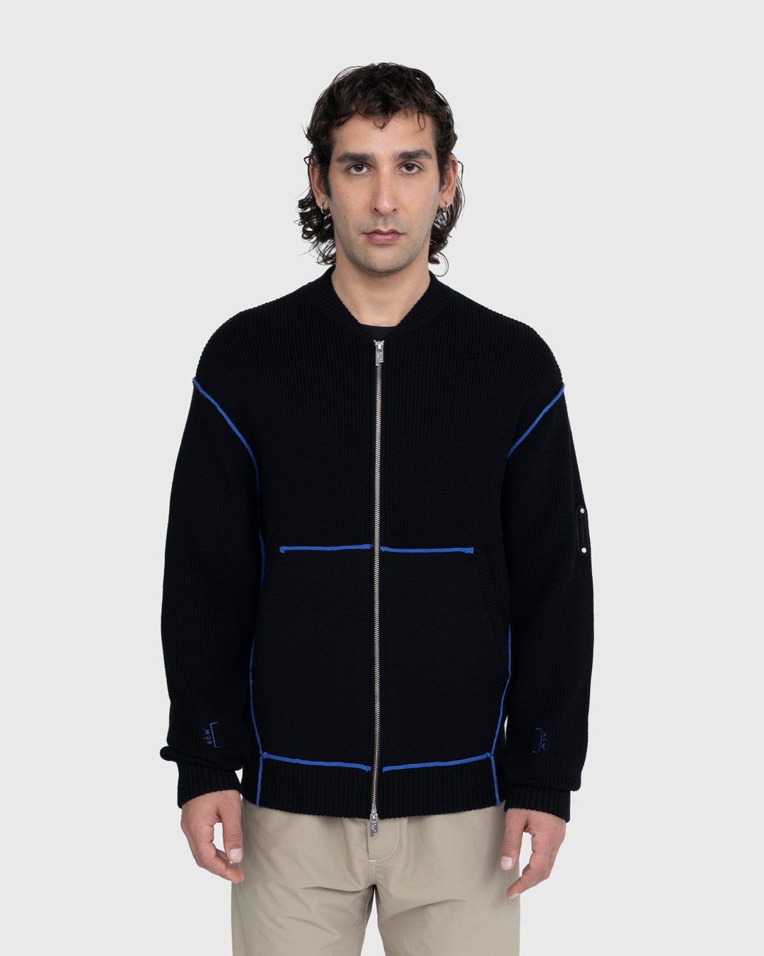 A-Cold-Wall* – Vertex Knit Bomber Black - Outerwear - Black - Image 2