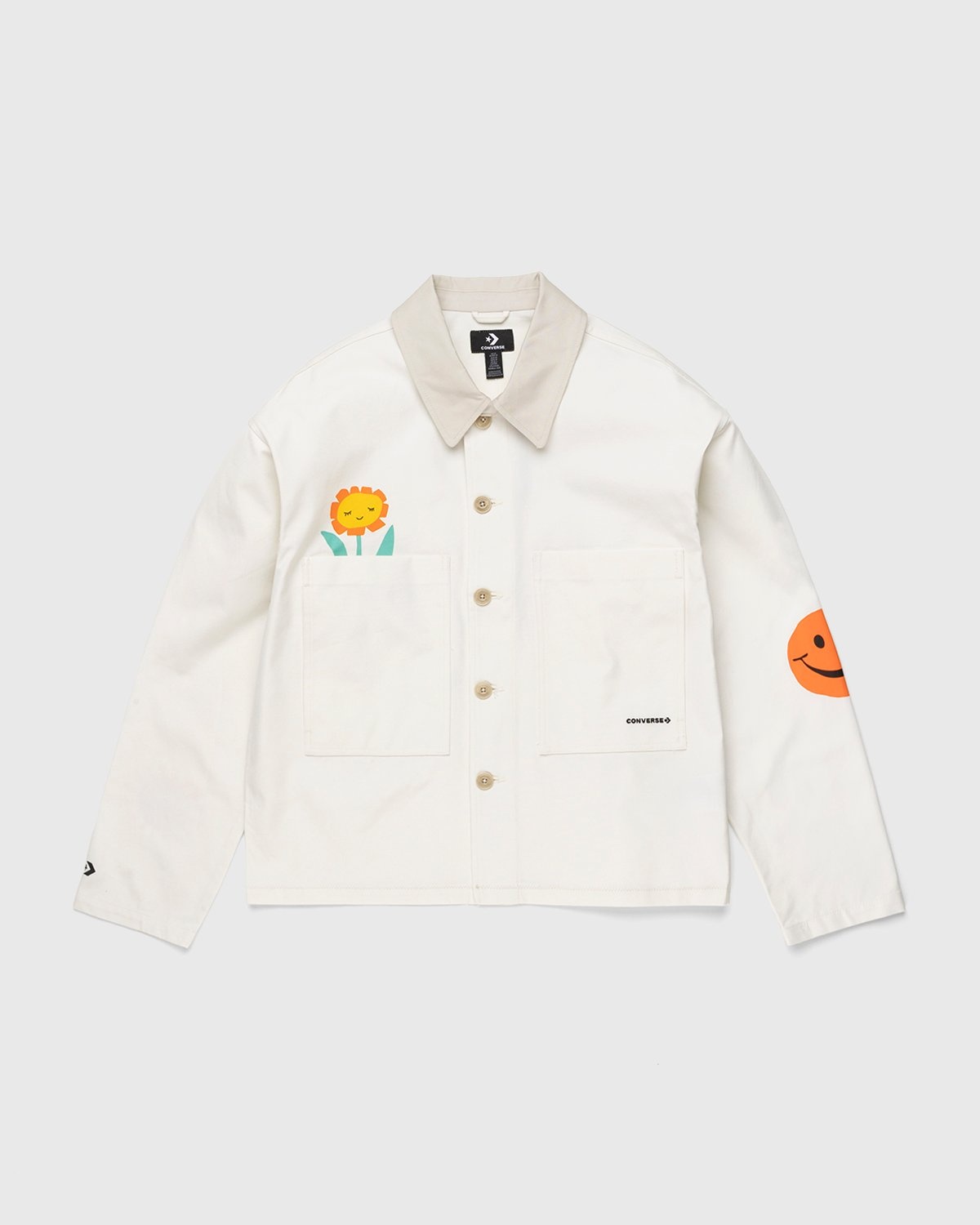 Converse – Much Love Shop Jacket Egret - Outerwear - White - Image 1