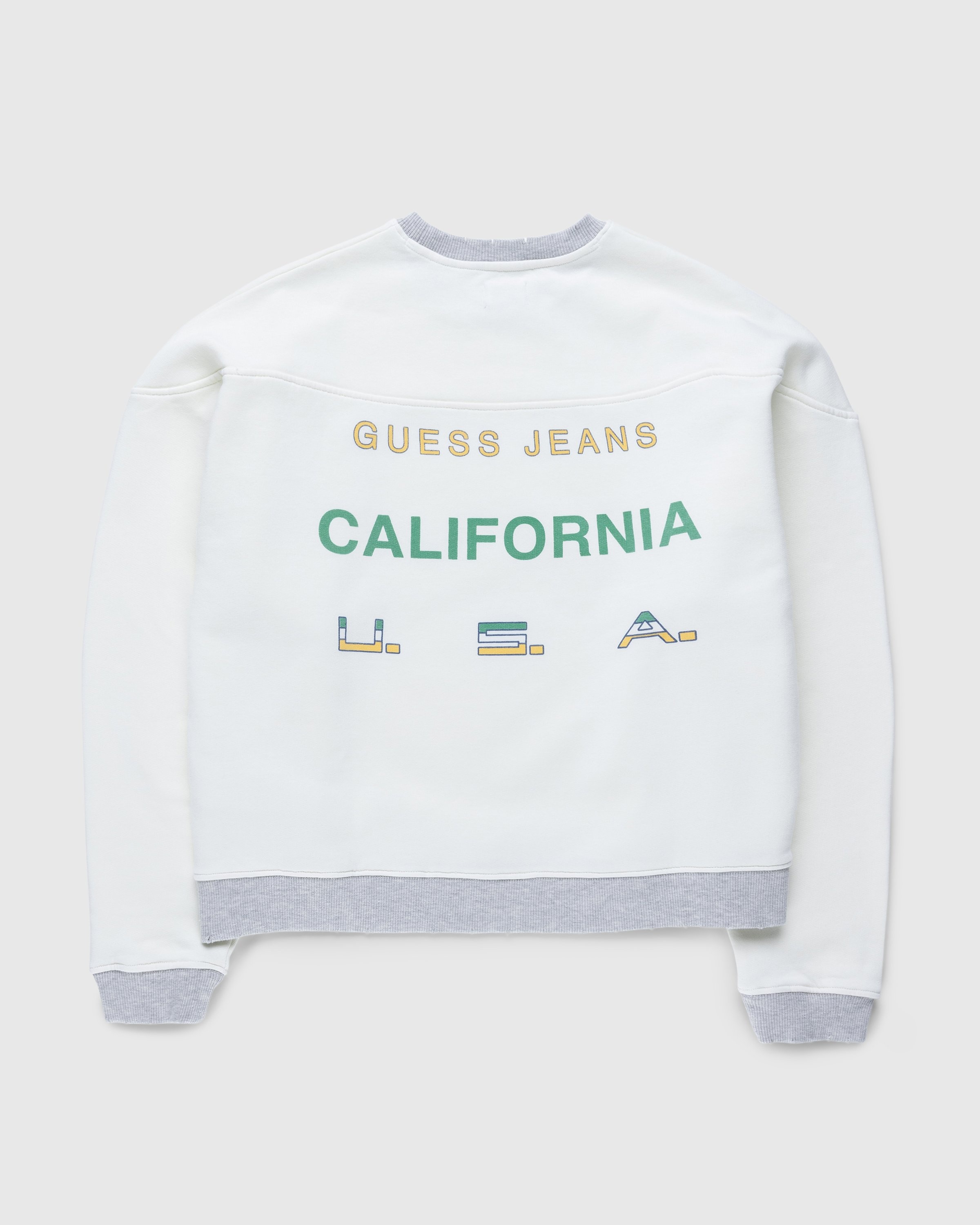 Guess – Logo Crewneck Alabaster White Highsnobiety Shop