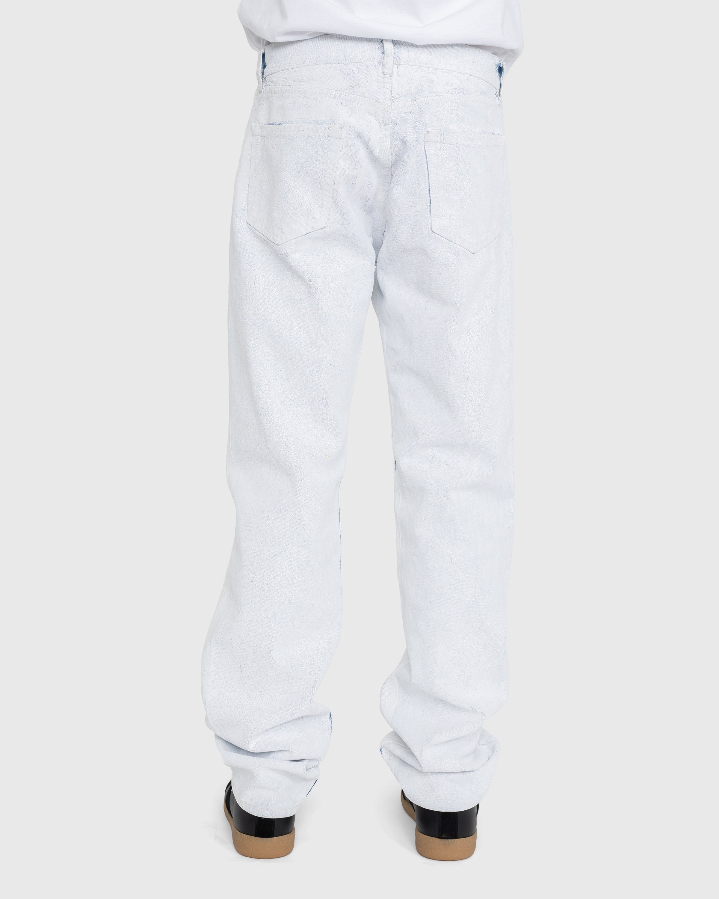 Maison Margiela – 5-Pocket Paint Jeans White - Pants - White - Image 4