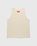 Marine Serre – Organic Cotton Ribbed Tank Top Beige - Men Tops - Beige - Image 3