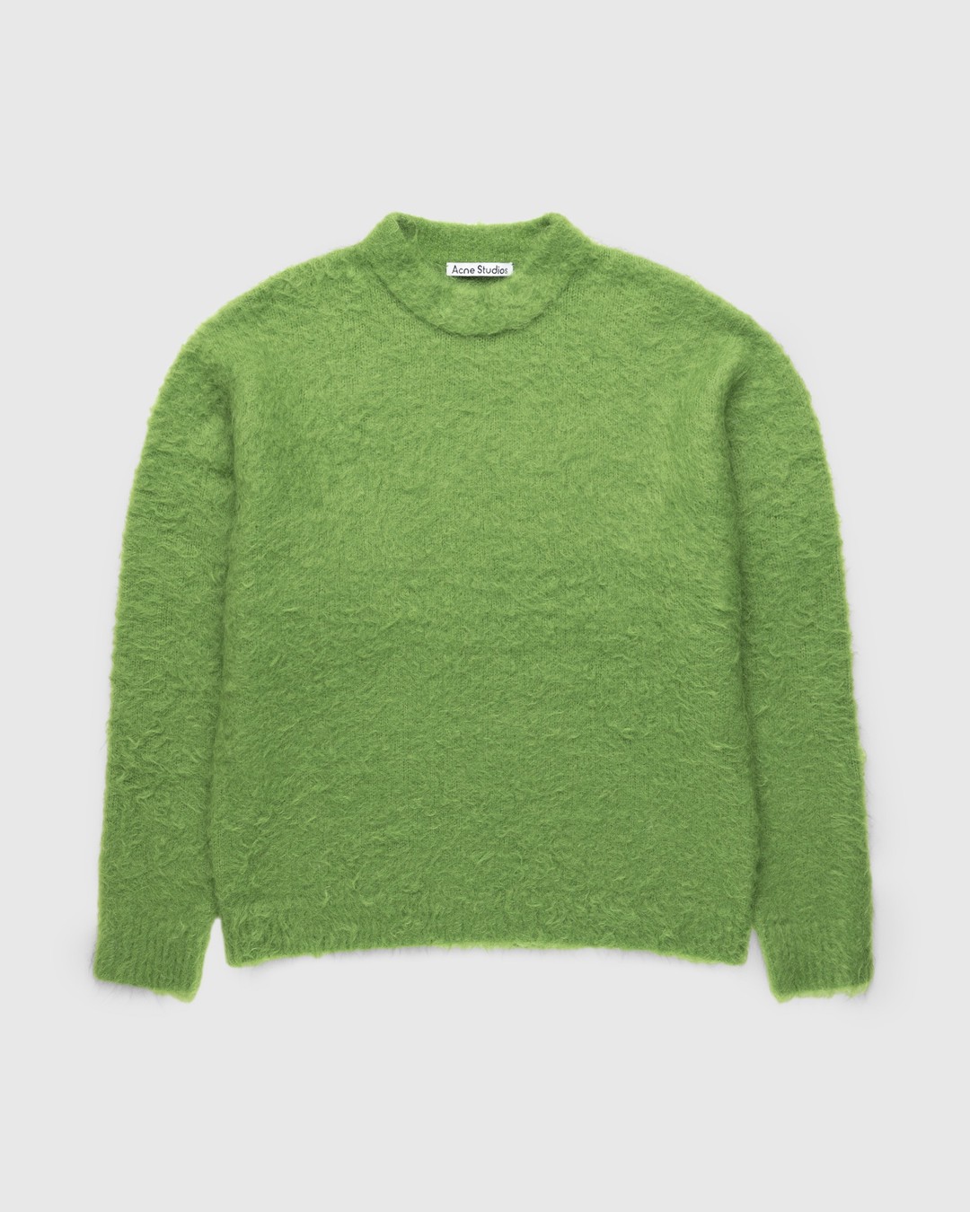 Acne Studios – Hair Crewneck Sweater Pear Green - Knitwear - Green - Image 1