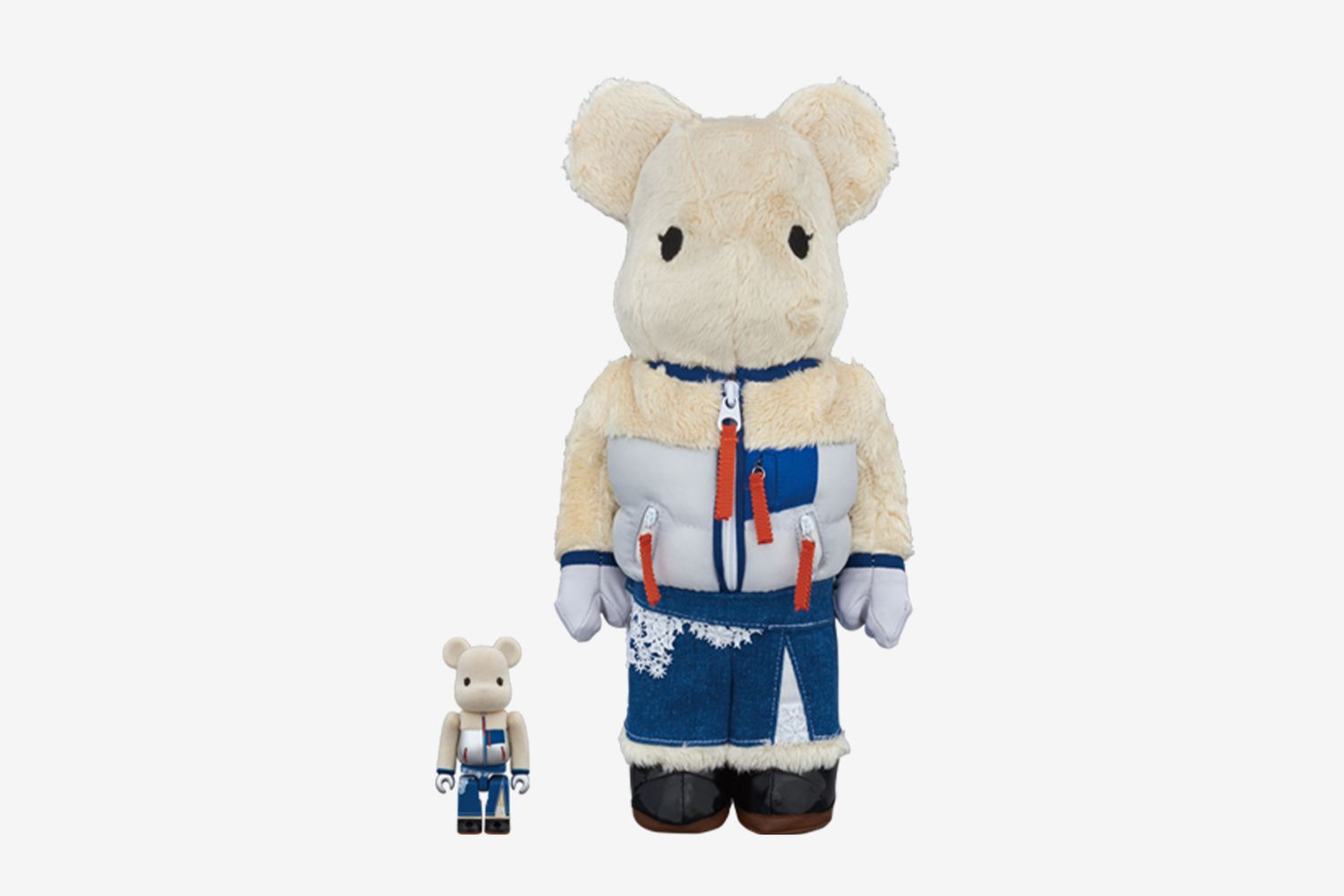 Bearbrick Sacai 100% & 400% Set