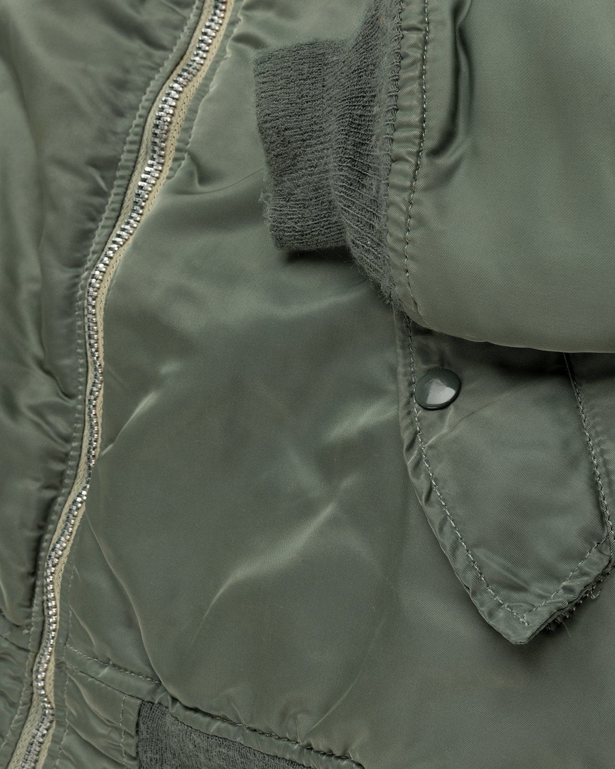 Highsnobiety – Berlin Berlin Embroidered Vintage MA-1 Green - Outerwear - Green - Image 5