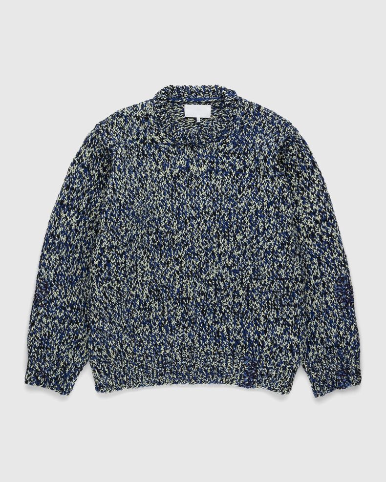 Mouliné Crewneck Sweater Blue