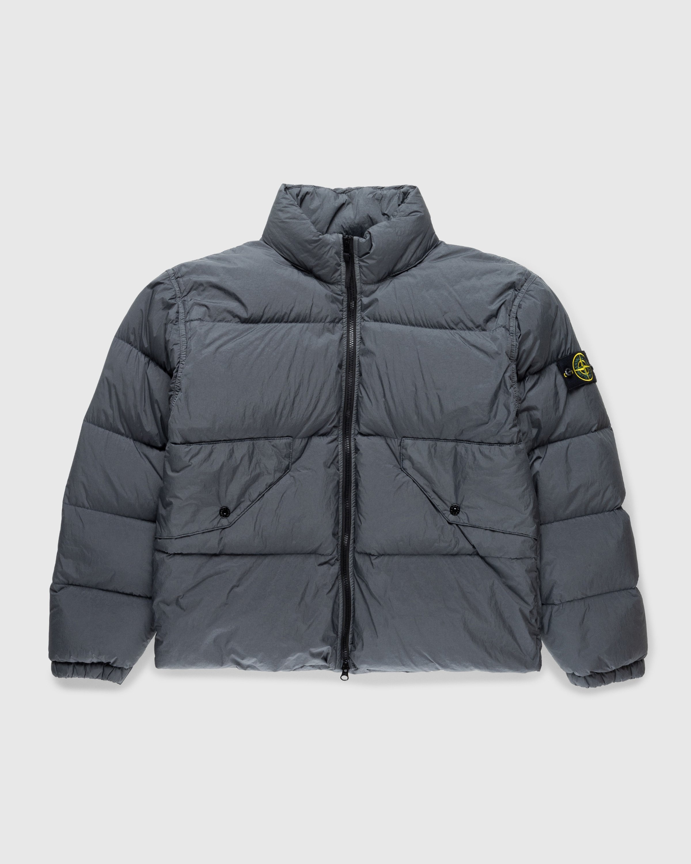 Stone Island – Garment-Dyed Recycled Nylon Down Jacket Lead Grey - Outerwear - Grey - Image 1