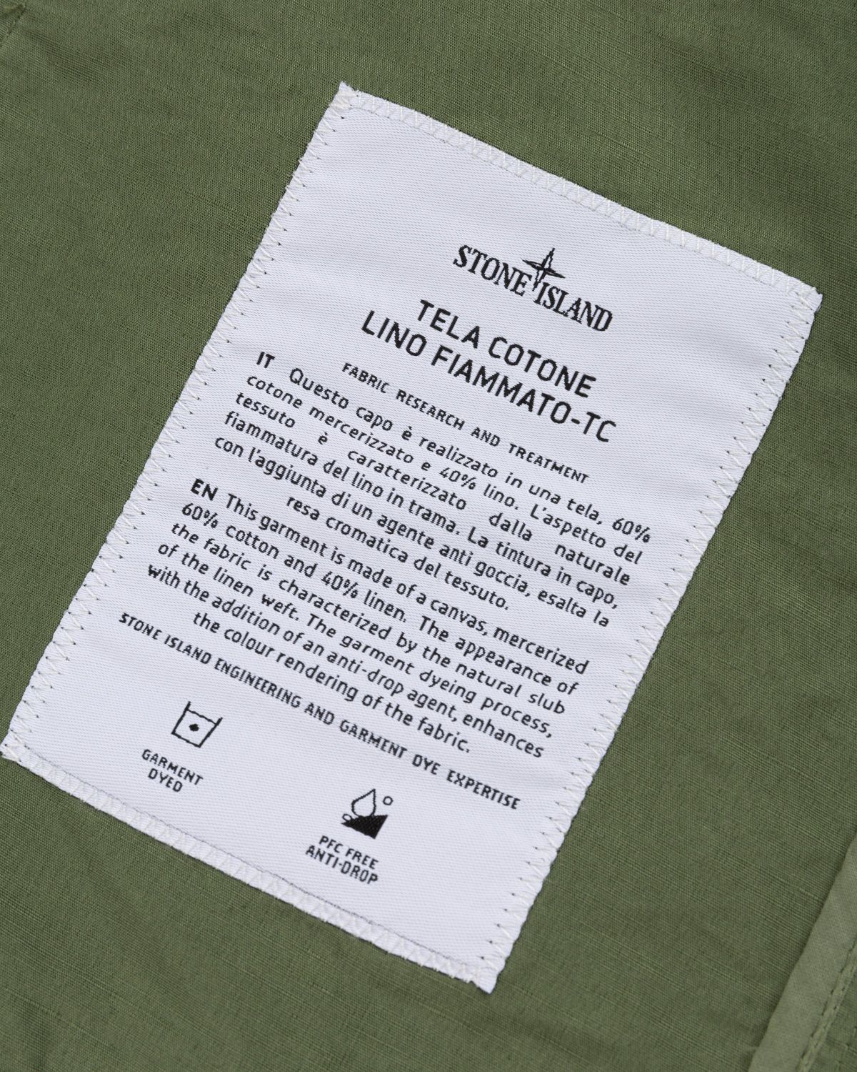 Stone Island – 42406 Garment-Dyed Shirt Jacket With Detachable Vest Olive - Outerwear - Green - Image 8